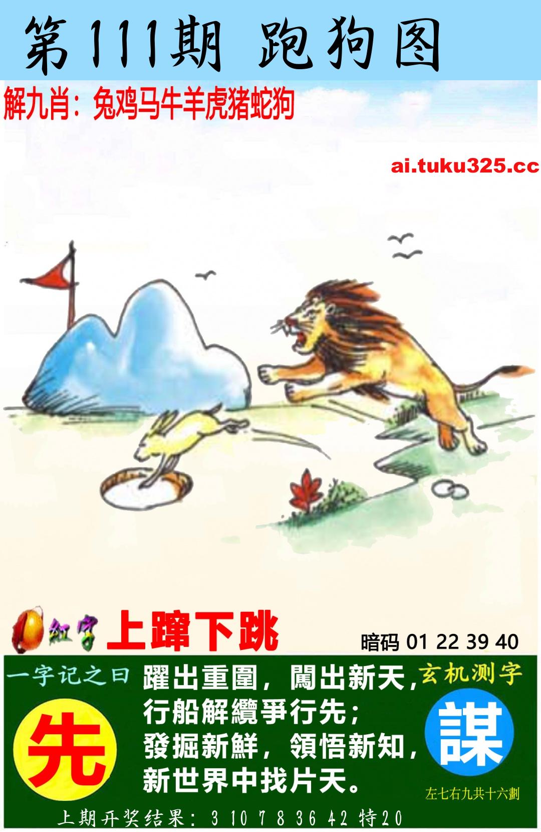 第2026111期 · 跑狗图