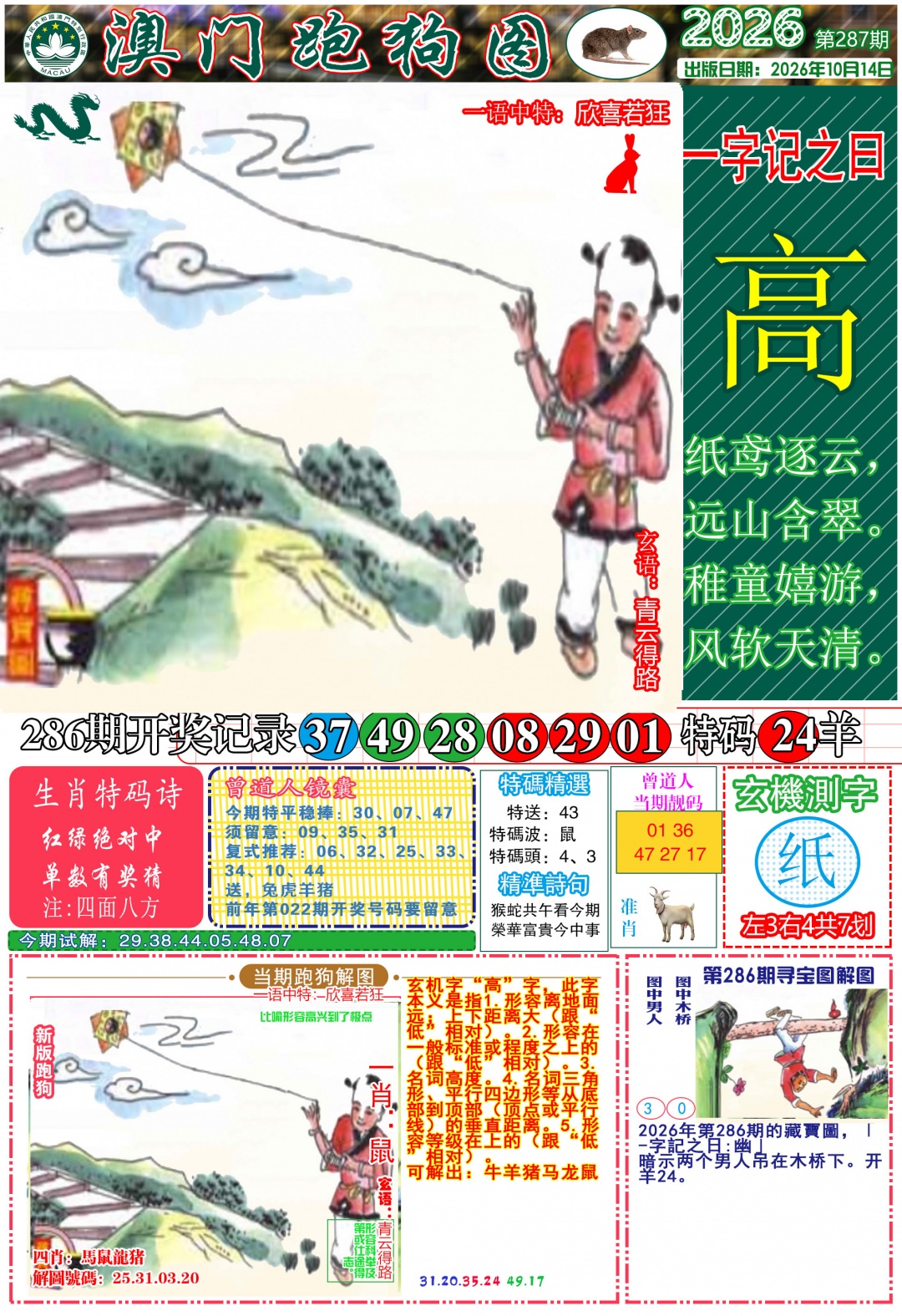 跑狗图A