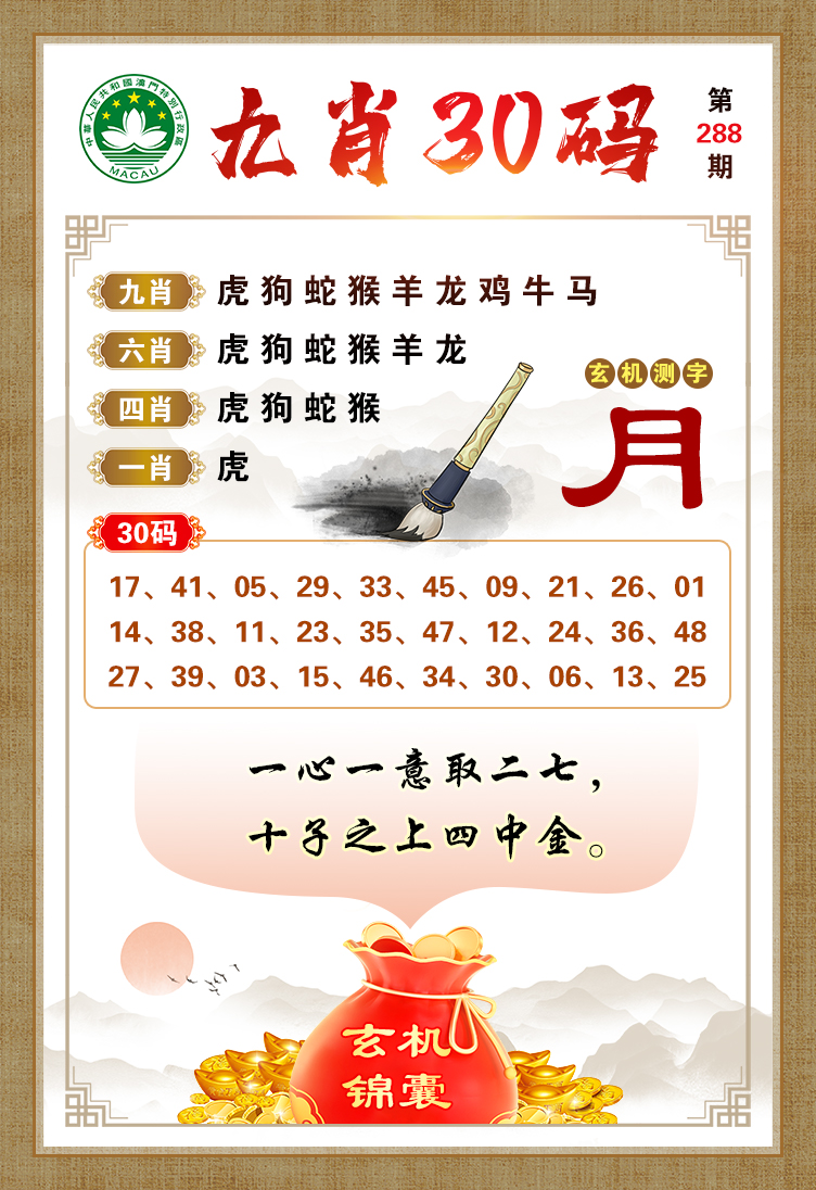 九肖30码
