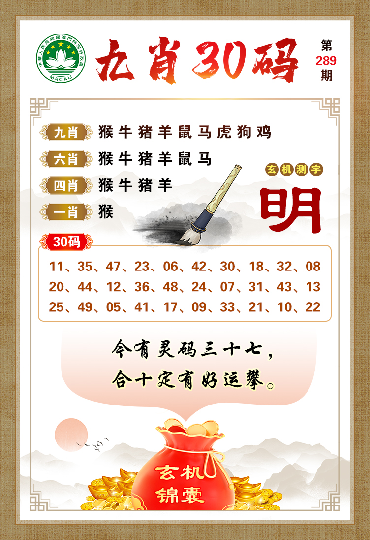 九肖30码